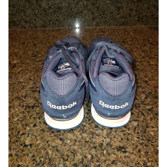 Reebok Classic Harman Women's 8 Blue Suede Leather Upper Running Shoe Sneakers - Picture 6 of 9